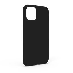 Husa Lemontti Husa Liquid Silicon iPhone 11 Pro Black (protectie 360�, material fin, captusit cu microfibra)