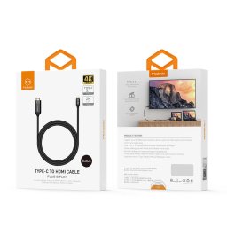 Mcdodo Cablu Adaptor Type-C la HDMI Black 1.8m -T.Verde 0.1 lei/buc