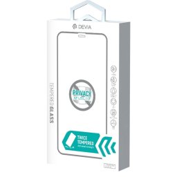 Devia Folie Sticla Real Series Privacy Twice iPhone 12 Mini Black
