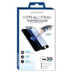 Folie Sticla Anti-BlueRay iPhone 12 Pro Max Black (0.3mm, 9H)