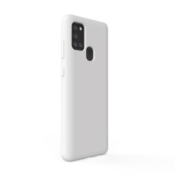 Husa Lemontti Husa Liquid Silicon Samsung Galaxy A21s Stone (protectie 360°, material fin, captusit cu microfibra)