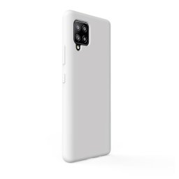 Husa Lemontti Husa Liquid Silicon Samsung Galaxy A42 5G Stone (protectie 360°, material fin, captusit cu microfibra)