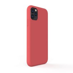 Husa Lemontti Husa Silicon Soft Slim iPhone 11 Pro Max Santa Red (material mat si fin, captusit cu microfibra)