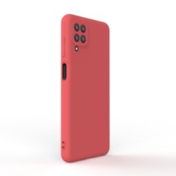 Husa Lemontti Husa Silicon Soft Slim Samsung Galaxy A12 Santa Red (material mat si fin, captusit cu microfibra)