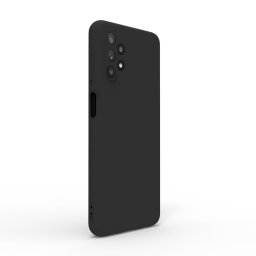 Husa Lemontti Husa Silicon Soft Slim Samsung Galaxy A32 5G Black (material mat si fin, captusit cu microfibra)