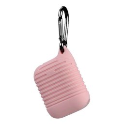 Lemontti Husa Protective Case Airpods Generation 1/2 Light Pink (cu breloc)