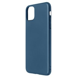 Husa Just Must Carcasa Uvo iPhone 11 Pro Navy (material fin la atingere, slim fit)