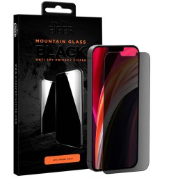 Husa Eiger Folie Sticla 2.5D Privacy iPhone 12 Mini (0.33mm, 9H)