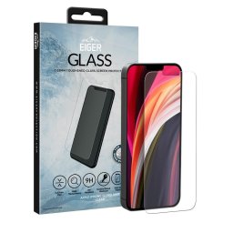 Husa Eiger Folie Sticla Temperata iPhone 12 Pro Max Clear (9H, 2.5D, 0.33mm)
