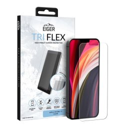 Husa Eiger Folie Clear Tri Flex iPhone 12 Mini (0.4 mm, 5H)