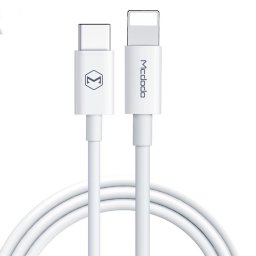 Mcdodo Cablu Element Series Lightning la Type-C White (max 2A, 1m)-T.Verde 0.1 lei/buc
