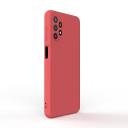 Husa Lemontti Husa Silicon Soft Slim Samsung Galaxy A32 5G Santa Red (material mat si fin, captusit cu microfibra)