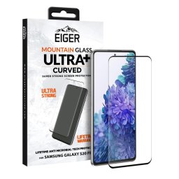 Eiger Folie Sticla 3D Ultra + Case Friendly Samsung Galaxy S20 FE / S20 FE 5G Clear Black (0.33mm, 9H, curved)