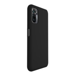 Husa Lemontti Husa Liquid Silicon Xiaomi Redmi Note 10 5G Black (protectie 360°, material fin, captusit cu microfibra)