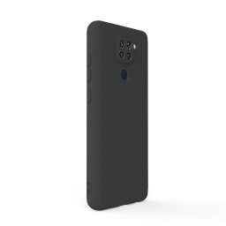 Husa Lemontti Husa Silicon Soft Slim Xiaomi Redmi Note 9 4G Black (material mat si fin, captusit cu microfibra)