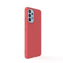 Husa Lemontti Husa Silicon Soft Slim Samsung Galaxy A32 4G Santa Red (material mat si fin, captusit cu microfibra)