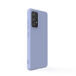 Husa Lemontti Husa Silicon Soft Slim Samsung Galaxy A72 4G / A72 5G Lavender Gray (material mat si fin, captusit cu microfibra)