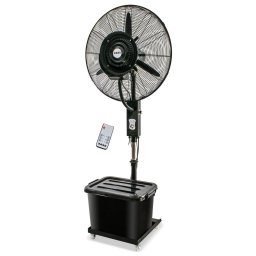 Ventilator ZOMF 01 cu pulverizator de apa, Negru