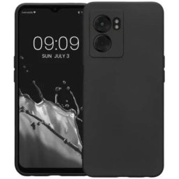 Husa Lemontti Husa Silicon Soft Slim Oppo A77 5G Black (material mat si fin, captusit cu microfibra)