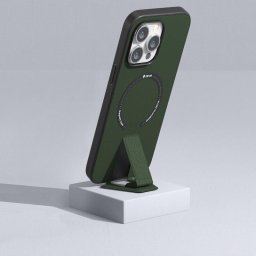 Husa Devia Husa Randy Series Magnetic cu suport iPhone 14 Pro Max Army Green