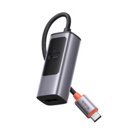 Hub USB-C Mcdodo Multihub 2 in 1 Type-C la HDMI 8K, PD 100W, Ultra HD, Universal – Gri