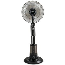 Ventilator Ventilator cu pulverizare apa Zass ZMF 01 Black cu pulverizare super fina 320 ml/h, Putere 75W, 3,2L capacitate rezervor, 3 trepte