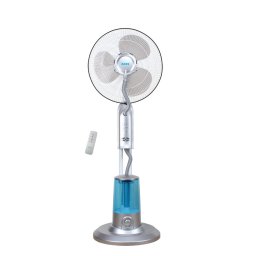 Ventilator Ventilator cu telecomanda si pulverizare apa Zass ZMF 02 Silver, 75 W, pulverizare super fina 320 ml/h, 3.2 L capacitate rezervor, 3 trepte