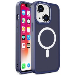 Husa Lemontti Husa Color Matte MagSafe iPhone 15 Plus Albastru