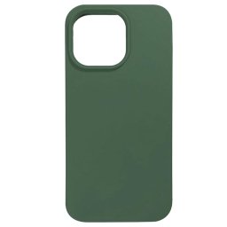 Husa Lemontti Husa Liquid Silicon MagCharge iPhone 14 Pro Verde (protectie 360°, material fin, captusit cu microfibra)