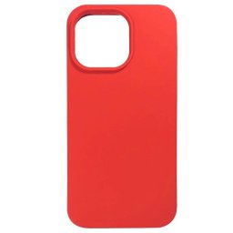 Husa Lemontti Husa Liquid Silicon MagCharge iPhone 14 Pro Max Rosu (protectie 360°, material fin, captusit cu microfibra)