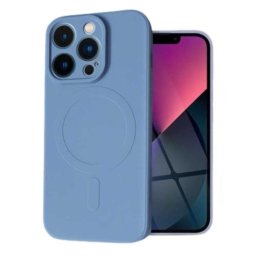 Husa Lemontti Husa Silicon iPhone 15 Pro Max MagSafe Albastru