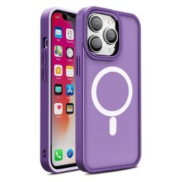 Husa Lemontti Husa Color Matte MagSafe iPhone 15 Pro Max Mov