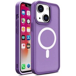 Husa Lemontti Husa Color Matte MagSafe iPhone 15 Mov
