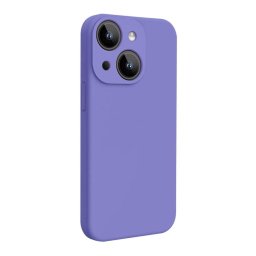 Husa Lemontti Husa Liquid Silicon MagCharge iPhone 15 Lila (protectie 360°, material fin, captusit cu microfibra)