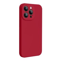 Husa Lemontti Husa Liquid Silicon MagCharge iPhone 15 Pro Max Visiniu (protectie 360°, material fin, captusit cu microfibra)