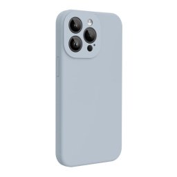 Husa Lemontti Husa Liquid Silicon MagCharge iPhone 15 Pro Max Albastru (protectie 360°, material fin, captusit cu microfibra)