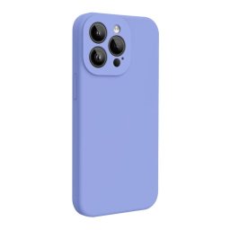 Husa Lemontti Husa Liquid Silicon MagCharge iPhone 15 Pro Max Lila (protectie 360°, material fin, captusit cu microfibra)