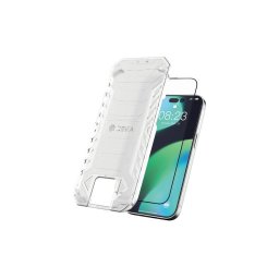 Folie iPhone 14 Pro Max Devia Sticla Van Series Full Anti-Static,cu kit de montare, Black