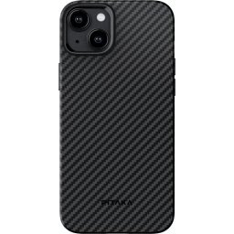 Husa Pitaka Husa MagEZ Pro 4 Aramida 1500D iPhone 15 Plus, MagSafe Negru / Gri