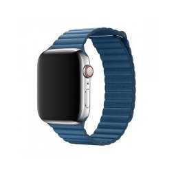 Curea Apple Watch 38mm / 40mm Devia Elegant Leather Loop Cape Cod Blue