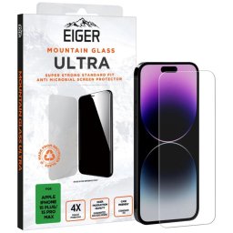 Eiger Folie Sticla 2.5D Mountain Glass Ultra iPhone 15 Plus / 15 Pro Max Clear