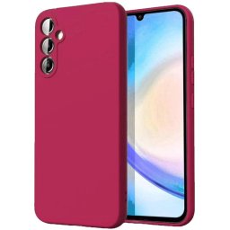 Husa Lemontti Husa Silicone Lite Samsung Galaxy A35 Visiniu