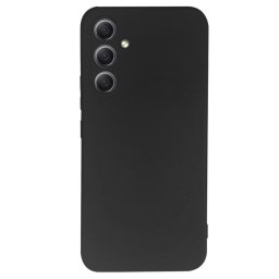 Husa Lemontti Husa Silicon Soft Slim Samsung Galaxy A34 5G, material mat si fin, captusit cu microfibra, Negru