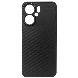 Husa Lemontti Husa Carbon Case Flexible Xiaomi Redmi 13C 4G / 13C 5G / Poco M6 / C65 Negru