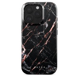 Husa Burga Husa Dual Layer Rose Gold Marble iPhone 16 Pro