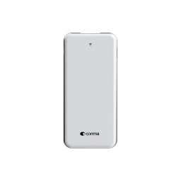 Memorie externa wireless Comma Slimbox 32GB cu baterie 5000mAh, backup mobil, culoare alb