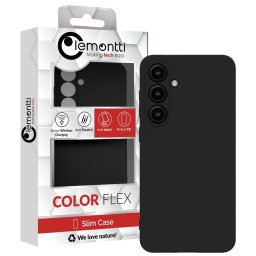 Husa Lemontti Husa Silicon Soft Slim Samsung Galaxy S24 FE Negru