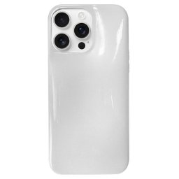 Husa Lemontti Husa Puffer iPhone 16 Pro cu finisaj lucios Alb