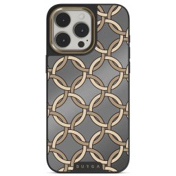Husa Elite Mirror, Magsafe, Gold Heritage, iPhone 15 Pro Max, Gri