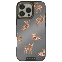 Husa Elite Mirror Magsafe, Gold Bambi, iPhone 16 Pro Max, Negru